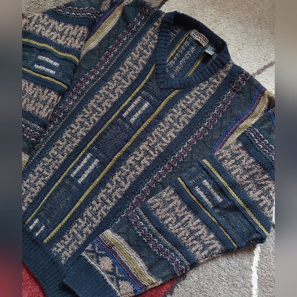 Jantzen black  stripes multicoloured sweater - Picture 2 of 8